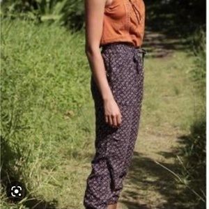 Anthropologie Rhys Linen Utility Cargo